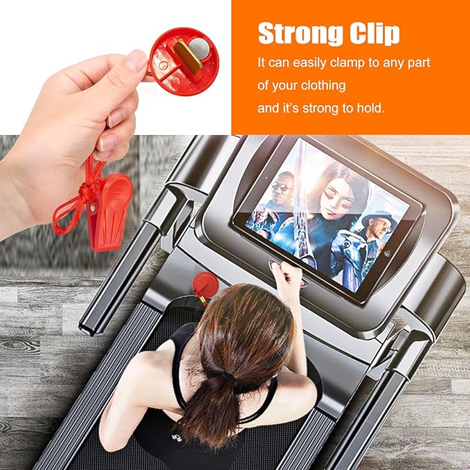 Treadmill Safety Key for NordicTrack, Proform, Image, Weslo, Reebok, Epic, Golds Gym, Freemotion, and Healthrider Treadmills