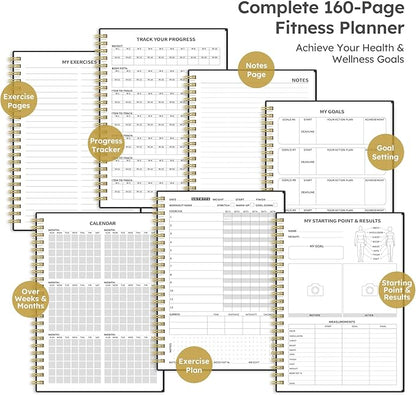 Fitness Workout Journal for Women & Men A5(5.5" x 8.2") Workout