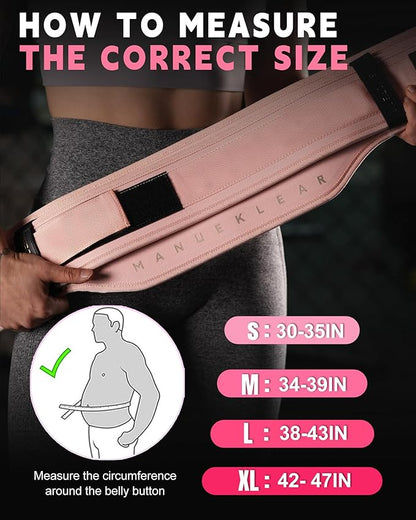 MANUEKLEAR Weight Lifting Belts for Men and Women