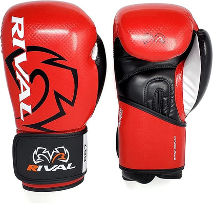 RIVAL Boxing RB7 Fitness Plus Bag Gloves, Ergo Strap System and High-Density Layered Padding for Heavy Bag and Mitt Work