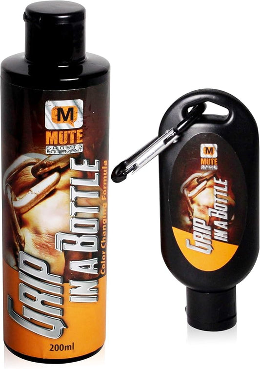 MUTE Liquid Athletic Chalk with Rosin, 50 Milliliter and 200 Milliliter Combination Set