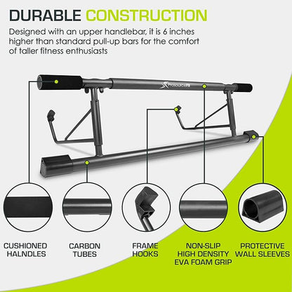 ProsourceFit Foldable Pull Up Bar/Doorway Trainer for Multi Use Fitness & Home Gym Exercise