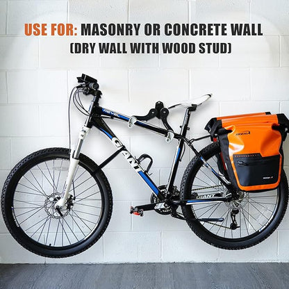 Ibera Wall Mount Hanger, Indoor Bicycle Hook Holder Storage Rack for Home or Garage