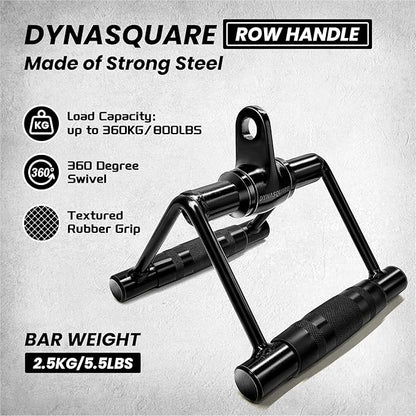Cable Machine Attachments Combo, Heavy Duty Solid Steel LAT Pulldown Attachments with Exercise Handles & Ankle Straps, Home Gym Machine Accessories