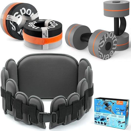 Sportneer Water Aerobics Pool Exercise Equipment New 6-Piece