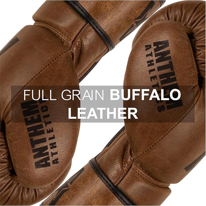 Anthem Athletics Stormbringer Full Grain Leather Boxing Gloves Men Women Muay Thai Gloves 12 oz 14 oz or 16 oz Boxing Gloves