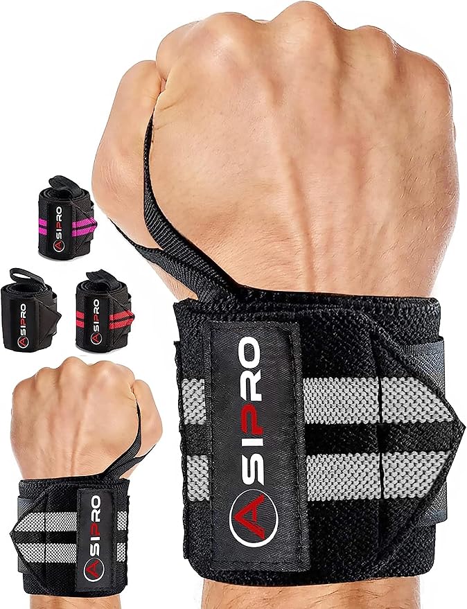 Wrist Wraps for Weightlifting 18" Wrist Straps for Weightlifting Weight Lifting Wrist Wraps for Men & Women, Muñequeras para Gym Wrist Support for Working Out, Gym Wrist Wraps for Powerlifting