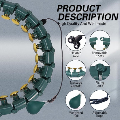 Dumoyi Smart Weighted Hoop for Adults Weight Loss