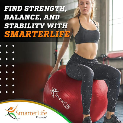 SmarterLife Workout Exercise Ball for Fitness