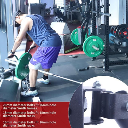 T-Bar Row Landmine Attachment for Barbell 360 Swivel Landmine Base - Fits 1' Standard & 2' Olympic Bar, Gym Home Fitness, Squat, Deadlifts_Size: 0.7 inch/ 18mm Aperture