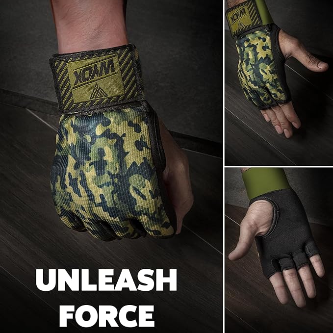 WYOX Gel Boxing Hand Wraps Inner Gloves for Men & Women, 80cm Quick Wrist Straps, Padded Knuckle Protection for Muay Thai Kickboxing, Hand Wraps for Boxing & Martial Arts