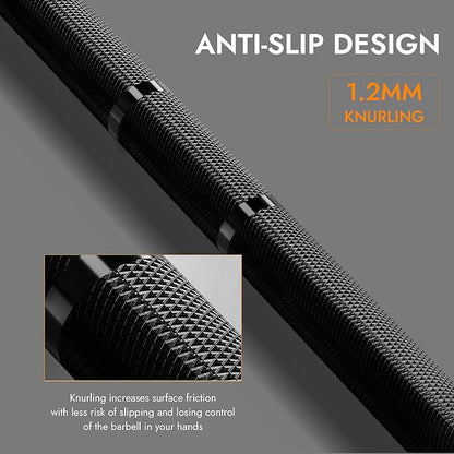 Olympic Barbell Weight Bar for Weightlifting 7ft/6ft/5ft for 500lbs/400lbs/330lbs Weight