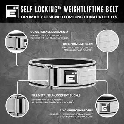 Self-Locking Weight Lifting Belt - Premium Weightlifting Belt
