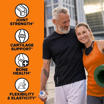 Labrada Nutrition Elastijoint, Orange Flavor,Glucosamine Joint Support Supplement Powder for Men & Women, Joint Pain Relief & Bone Health Supplement with MSM, Glucosamine Chondroitin MSM Gluten-Free