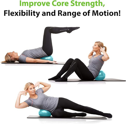 URBNFit Small Exercise Ball - 9-inch Mini Pilates