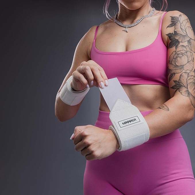 UPPPER Wrist Wraps for Weightlifting - 19" Wrist Support with Thumb Loop for Bench Press, Powerlifting, and Gym Workouts - Men & Women | Premium Fitness Gear