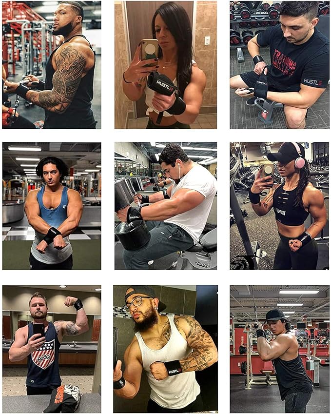 Wrist Wraps for Weightlifting (USPA Approved) - 18" or 12" Premium Quality Weight Lifting Wrist Straps - Best Gym Wrist Wraps with Thumb Loop for Powerlifting & Weight Training for Men & Women