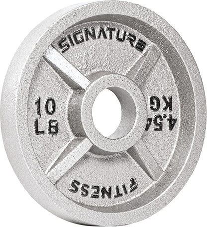 Signature Fitness Deep Dish 2-Inch Olympic Cast Iron