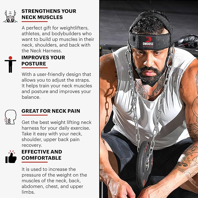 DMoose Fitness Neck Harness 30" Heavy