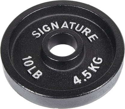 Signature Fitness Deep Dish 2-Inch Olympic Cast Iron