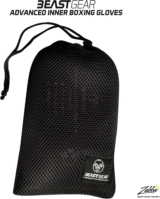 Beast Gear Hand Wraps for Boxing Gloves - Men & Women Inner Gel Quick Wraps for Combat Sports, MMA, and Martial Arts