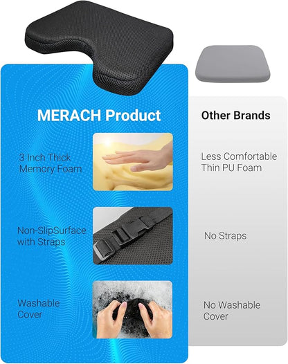 MERACH Rowing Machine & Seat Cushion, Magnetic Rower Machine for Home, 16 Levels of Quiet Resistance, Dual Slide Rail with Max 350lb Weight Capacity