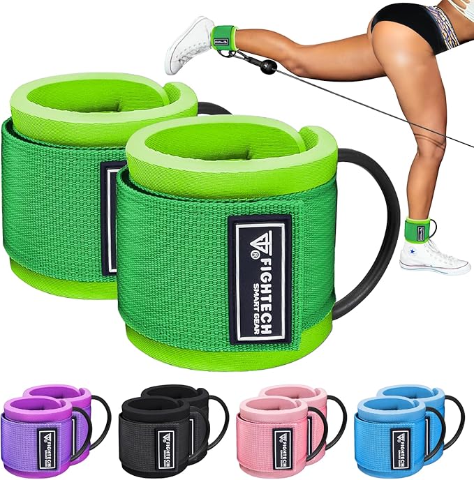 Ankle Straps for Working Out - Revitalize Your Lower Body Sculpting with Comfortable and Durable Ankle Strap for Cable Machine Pair - LiteMotion by FIGHTECH