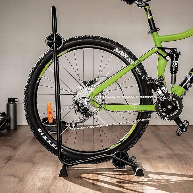 BikeHand Bike Floor Stand Parking Rack Stand - for 24"-29" Mountain MTB & Road Bikes Bicycles Indoor Outdoor Garage Storage - Fat Bike for 1 Bike