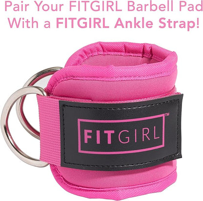 FITGIRL - Squat Pad and Hip Thrust Pad for Leg Day, Barbell Pad Stays in Place Secure, Thick Cushion for Comfortable Squats Lunges Glute Bridges, Olympic Bar and Smith Machine