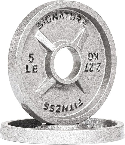Signature Fitness Deep Dish 2-Inch Olympic Cast Iron
