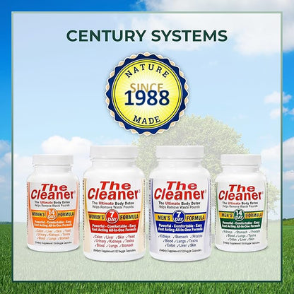 Century Systems The Cleaner Detox, Powerful 7-Day Complete Internal Cleansing Formula for Women, Support Digestive Health, 52 Vegetarian Capsules