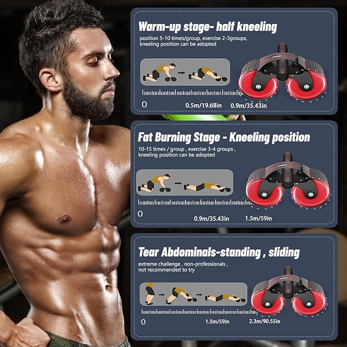 Automatic Rebound Aabdominal Wheel 2023 New