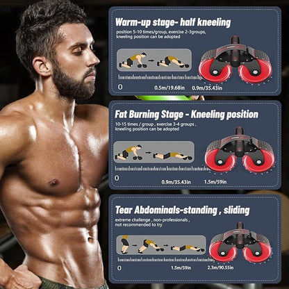 Automatic Rebound Aabdominal Wheel 2023 New