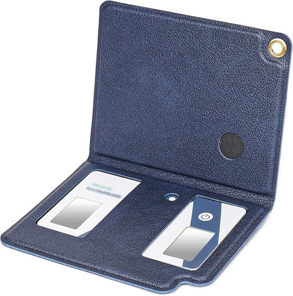 MGZNMTY Portable Hard Travel Case for AliveCor Kardia Mobile Card Heart Rate Monitor/Kardiamobile Card Personal EKG Monitor Devices (Case Only)(Navy Blue)