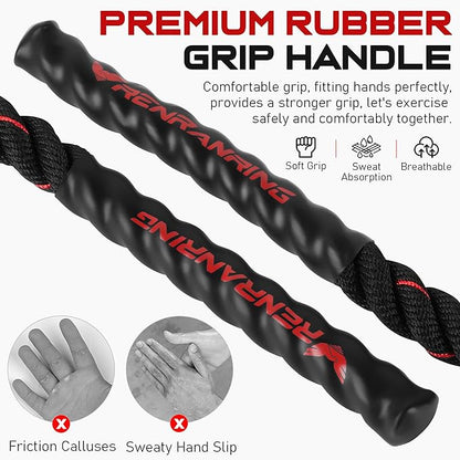 Jump Rope, 3lb 4lb 5lb Weighted Jump Rope 9.8ft Heavy