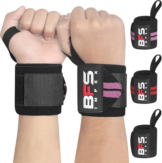 Wrist Wraps for Weightlifting,18” Premium Quality Wrist Straps for Weightlifting,Weight Lifting Wrist Wraps with Thumb Loop for Curls Dips,Powerlifting Weight Training Men Women