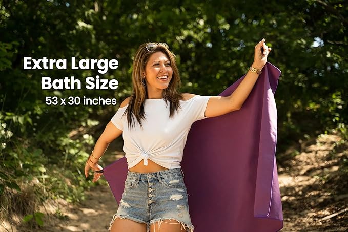 Travel Towel Fast Drying Lightweight - Microfiber Quick 2 Pack