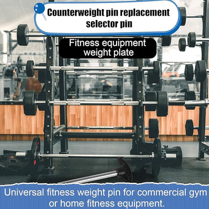 2pcs Weight Stack Pin - 3/8 Inch Diameter 6 Inch Locking Space Universal Selector Loading Pin for Home Gym Exercise Machine Accessories
