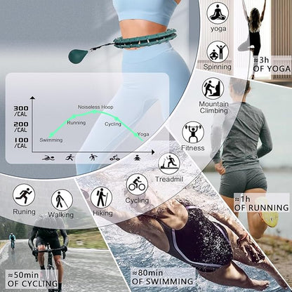 Dumoyi Smart Weighted Hoop for Adults Weight Loss