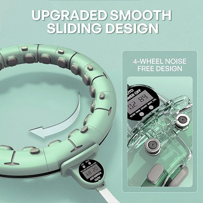 U1-28/30 Knots, Magnetic Lock Smart Weighted Hula Hoop