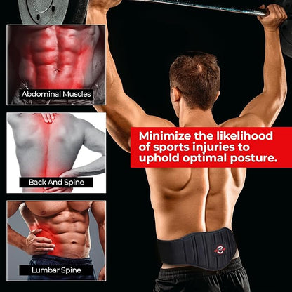 King Fitness Adjustable Weight Lifting Belt with Flexible 7.5 Inch
