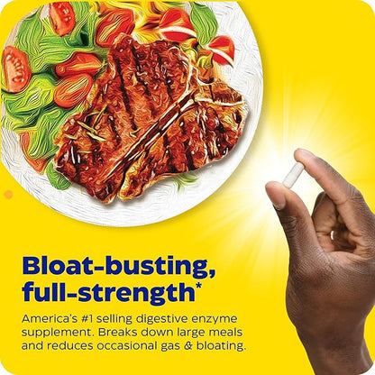 Enzymedica Digest Gold + ATPro, Maximum Strength Digestive Enzymes, Helps Digest Large Meals for Instant Bloating Relief, 180 Count