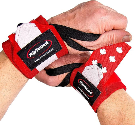 Rip Toned 18” Wrist Wraps - Wrist Straps for Weightlifting - Lift Better, Protect Wrist Pain - Adjustable, Durable, Machine Washable - Wrist Wraps for Weightlifting - USPA Endorsed for Men & Women