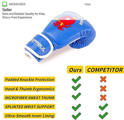 Upgrade Kids Boxing Gloves for 3-8 Year Boys and Girls, Toddler Boxing Gloves for Kids Training, Boxing Gloves Kid Sparring for Punching Bag, Kickboxing, Muay Thai, MMA