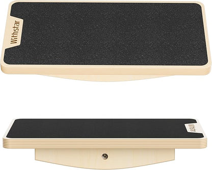 Balance Board Professional Wobble Board for Adults Anti-Slip 350LBS Balance Boards Anti-Slip Standing Desk Core Strength Wooden Balance Board