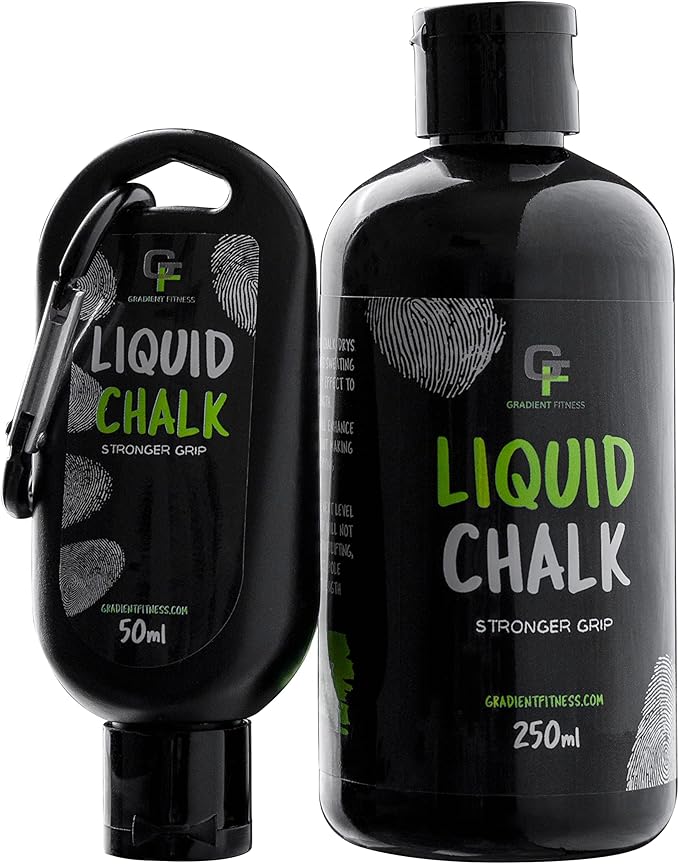 Gradient Fitness Liquid Chalk for Gym, Lifting, Rock Climbing, Pole Grip, Weightlifting, Workout - Dry Hands Hand Grip