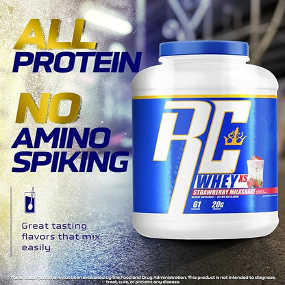 Ronnie Coleman Signature Series Whey XS Protein Powder, Pre Workout Shake Mix for Lean Muscle Support, Low Sugar Supplement for Women & Men, 5 lb Bottle (Milk Chocolate)