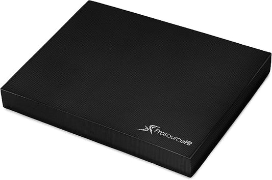 ProsourceFit Exercise Balance Pad – Large Cushioned Non-Slip Foam Mat & Knee Pad for Fitness, Stability Training, Physical Therapy, Yoga 15"x19"