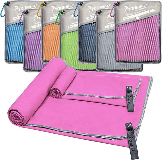 SYOURSELF 2 Pack Microfiber Towel Bath(XL:72"x32"+12"x24")