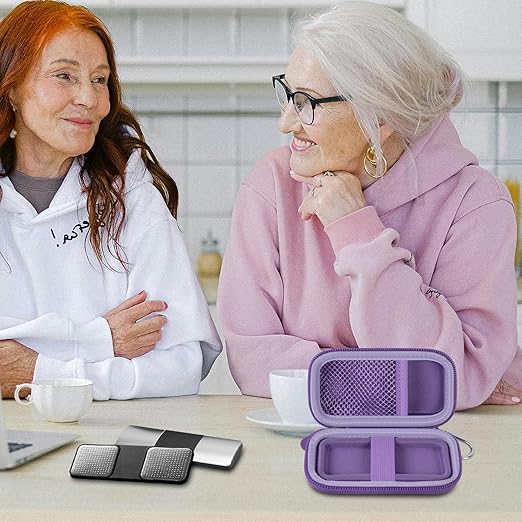 PAIYULE Heart Rate Monitor Case for AliveCor for KardiaMobile 1L 6L Personal EKG Monitor Storage Holder Fits for Cardiac Mobile Portable Heart Rate Monitor Bag Organizer (Pill Box Included) Purple